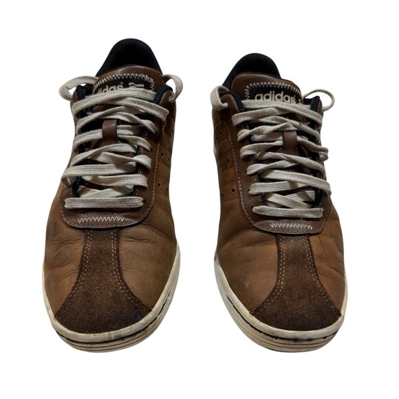 Adidas Adicross II Golf Shoes Brown Leather Men’s 8.5 Spikeless 671663 - Picture 1 of 14